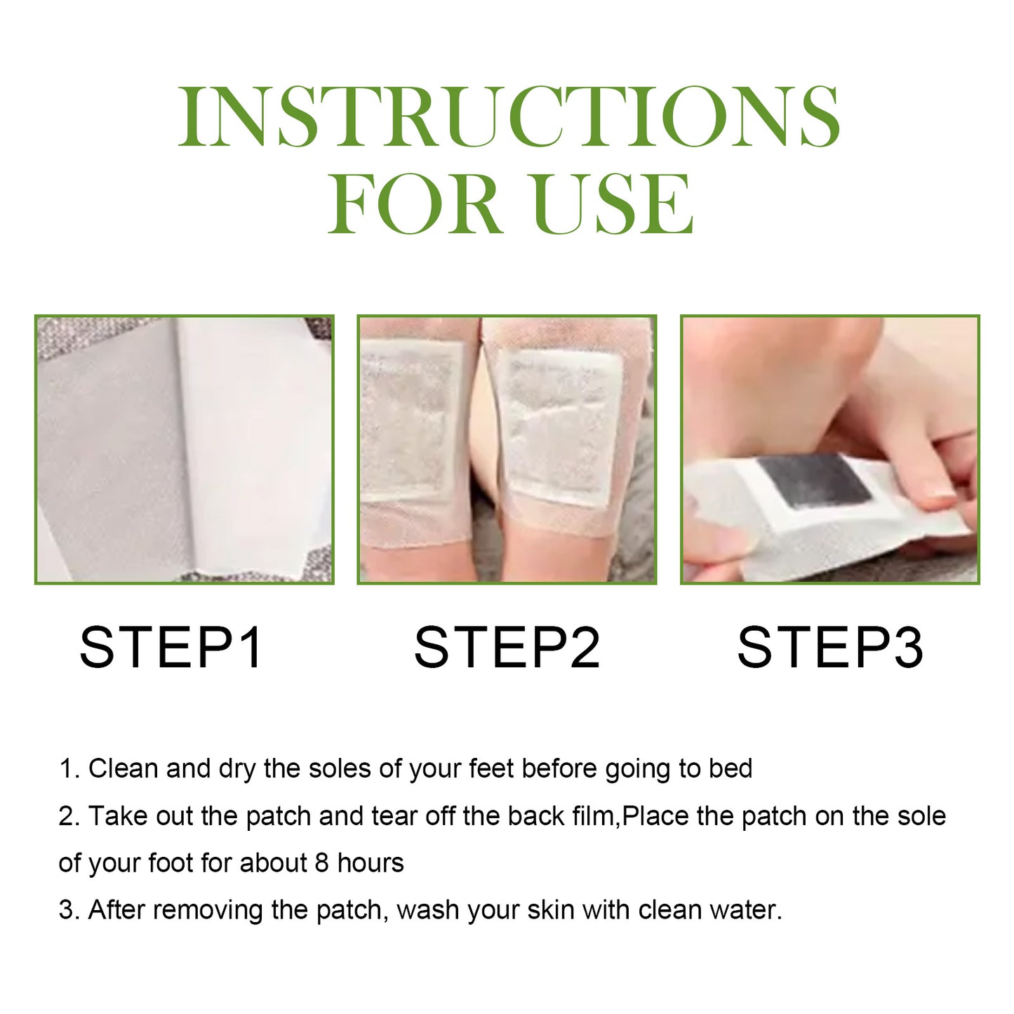 Wormwood Foot Pads, Help Sleep Relieve Physical And Mental Fatigue Foot Deep Cleaning Massage Treatment Patch