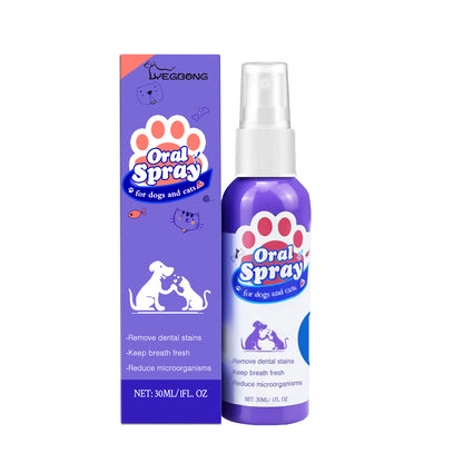 Tooth Cleaning Spray For Cats And Dogs, Remove Tooth Stains Fresh Breath Pets Oral Care Spray