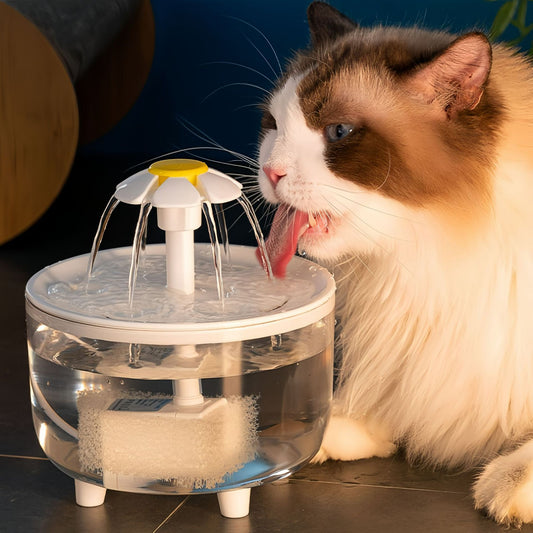 Electric Recirculating Filtered Water Fountain For Pets