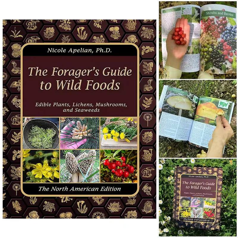 1-2 copies of *The Foragers Guide to Wild Foods*. Identifies wild edibles, has color pages & survival skills.