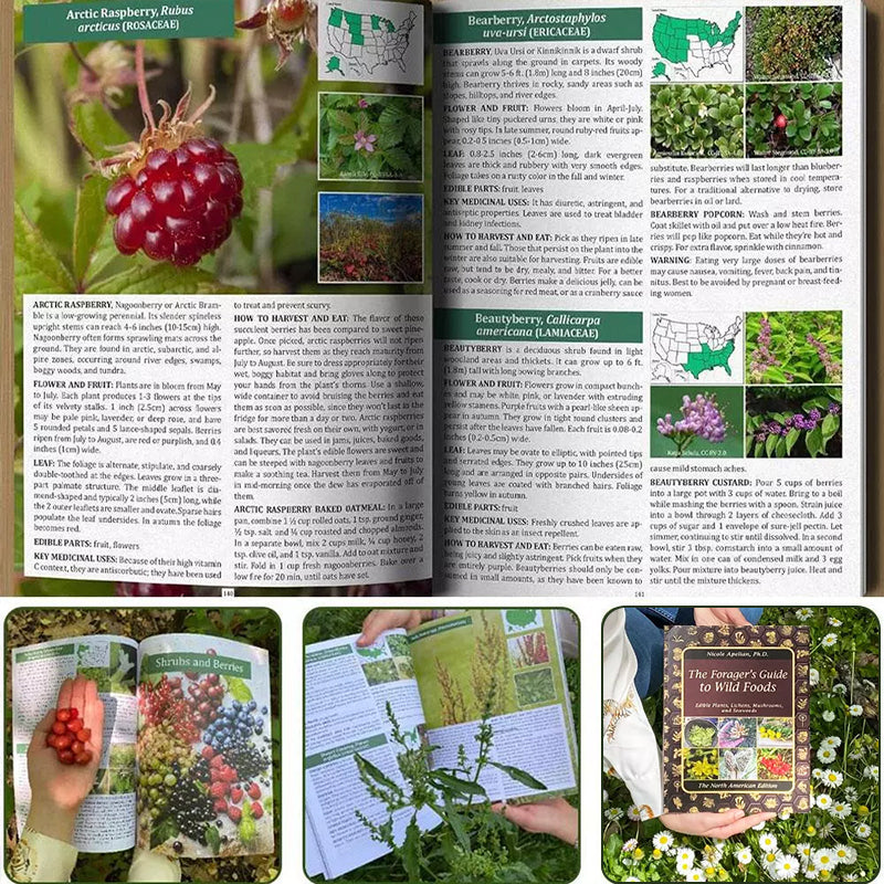 1-2 copies of *The Foragers Guide to Wild Foods*. Identifies wild edibles, has color pages & survival skills.