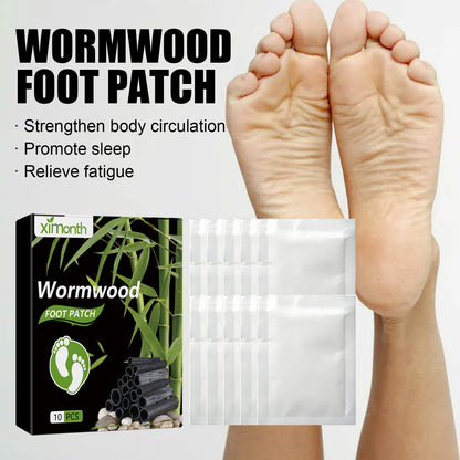 Wormwood Foot Pads, Help Sleep Relieve Physical And Mental Fatigue Foot Deep Cleaning Massage Treatment Patch