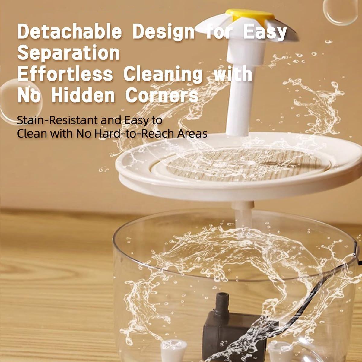 Electric Recirculating Filtered Water Fountain For Pets