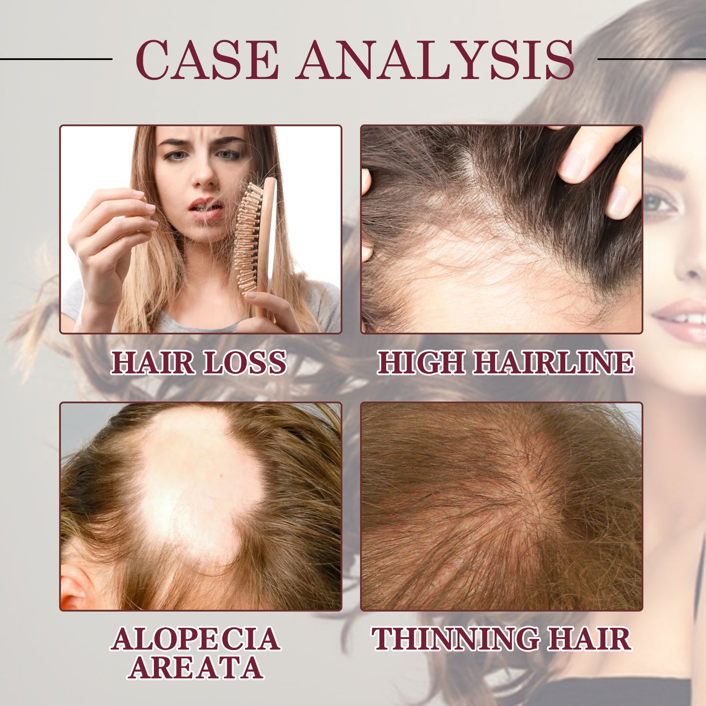 Onion Hair Growth Essential Oil, Strengthens And Hydrates Hair Growth Hair Dense Hair Care Spray